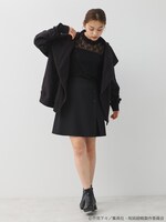 「呪術高専 校章刺繍ライダースパーカー」