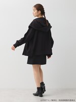 「呪術高専 校章刺繍ライダースパーカー」