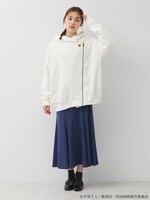 「呪術高専 校章刺繍ライダースパーカー」