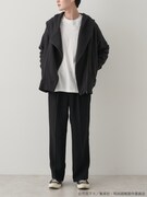 「呪術高専 校章刺繍ライダースパーカー」