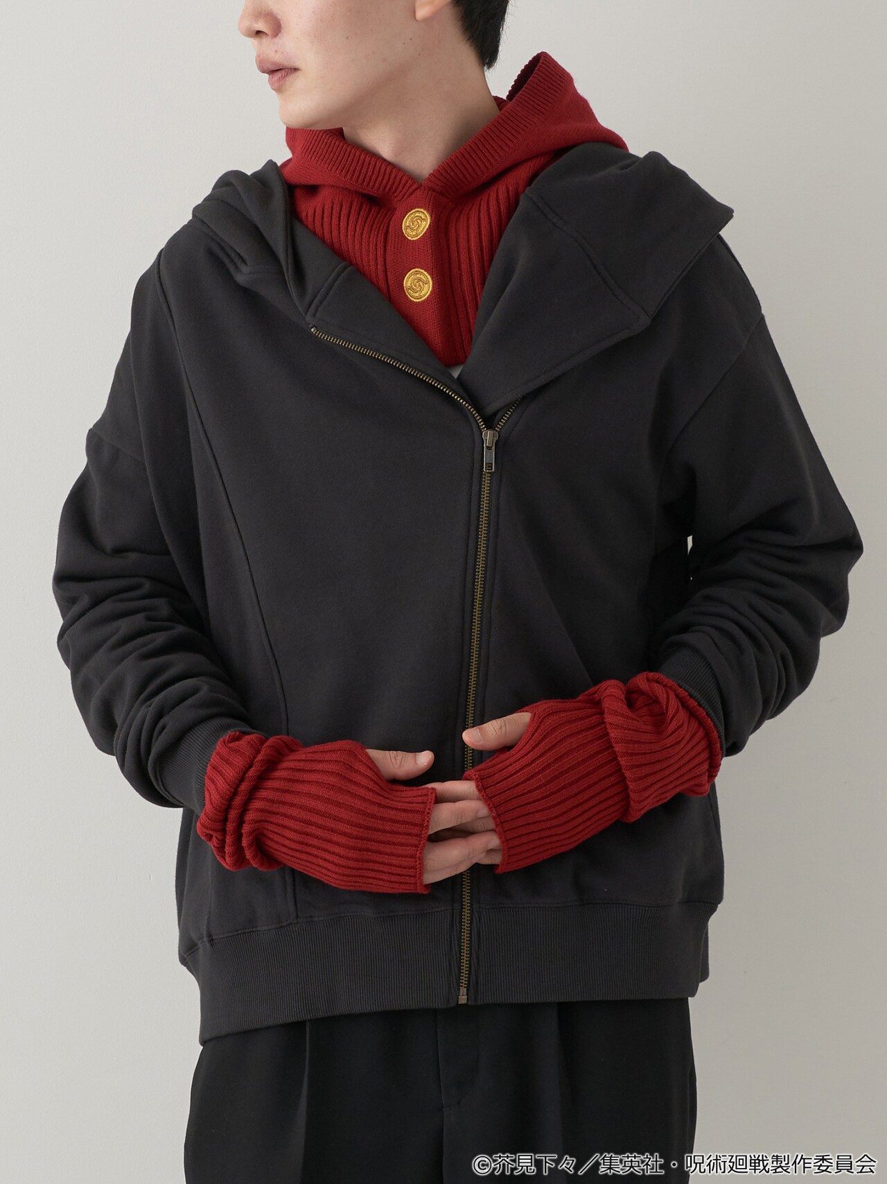 呪術廻戦パーカーライダースジャケット高専制服