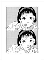 美少女イラストの扉絵の1つ。(c)Eguchi Hisashi「パパリンコ物語」beat.5 今日でお別れ!?