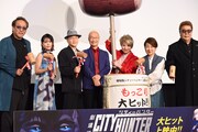 「劇場版シティーハンター 天使の涙（エンジェルダスト）」の“聖地新宿舞台挨拶”の様子。