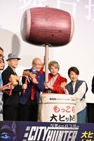 「劇場版シティーハンター 天使の涙（エンジェルダスト）」の“聖地新宿舞台挨拶”の様子。