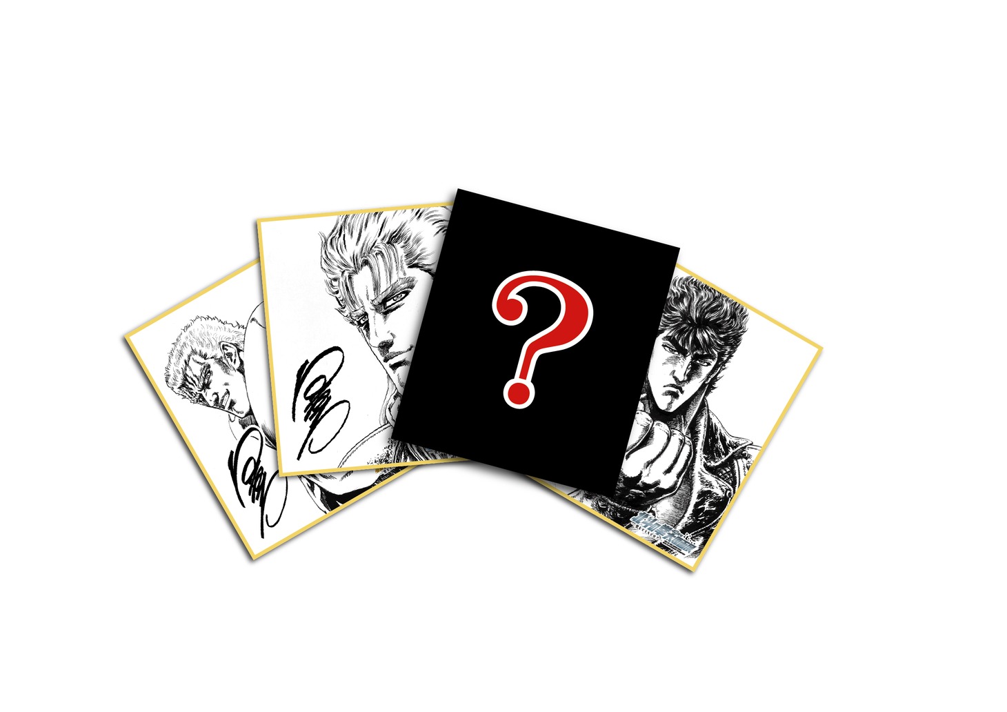 来場者特典のミニ色紙風カード。（後期配布）