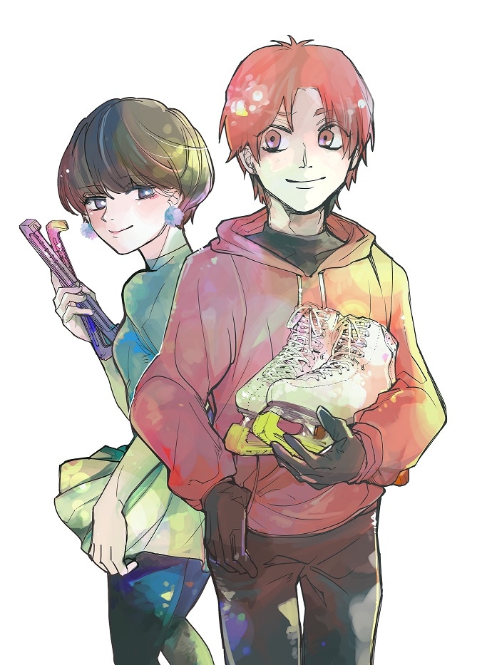 「ツーオンアイス」のカット。 (c)逸茂エルク/集英社