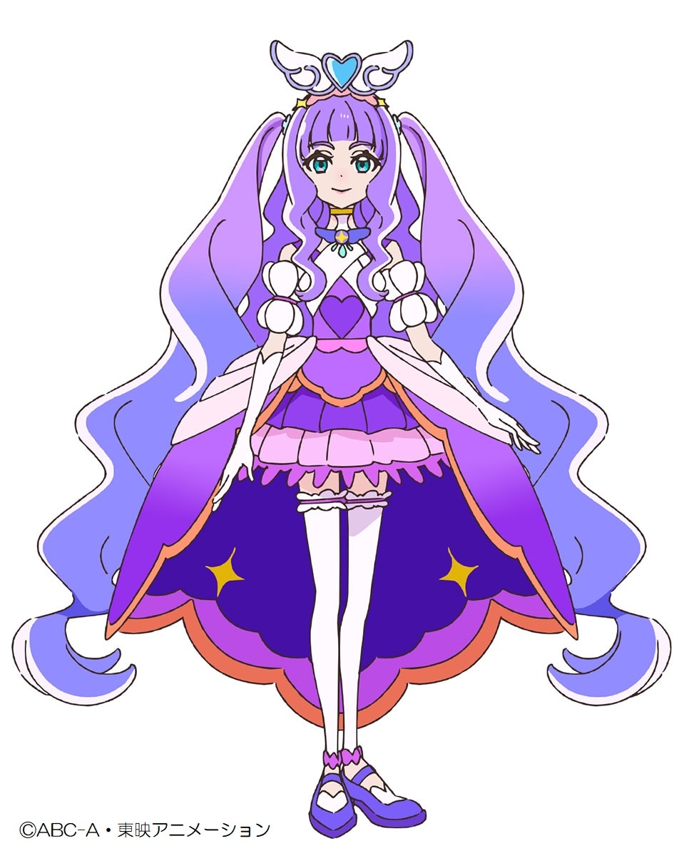 キュアマジェスティ。名乗りは「降り立つ気高き神秘！キュアマジェスティ！」。  (c)ABC-A・東映アニメーション