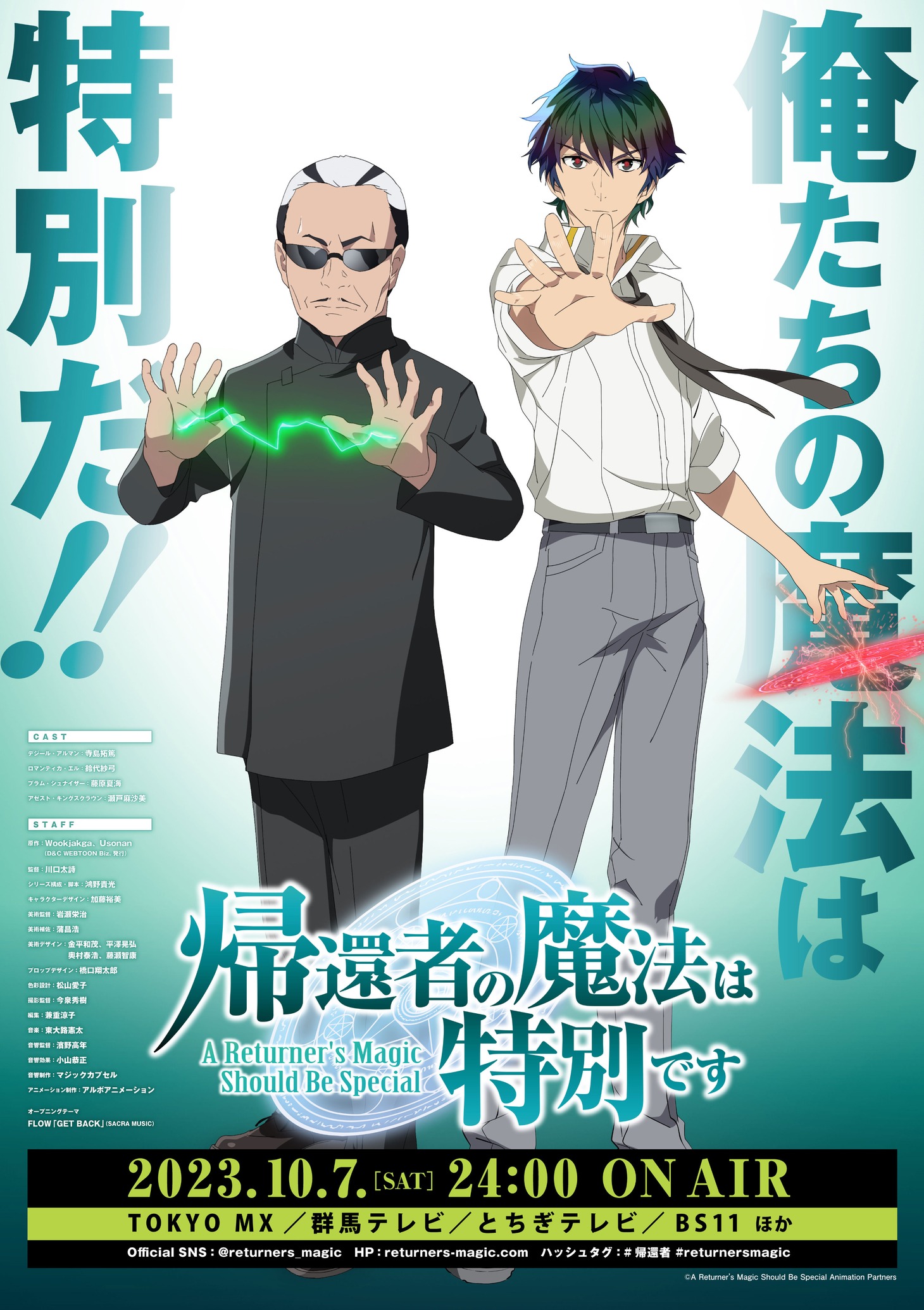 デジールとMr.マリックが背中を合わせた記念イラスト。