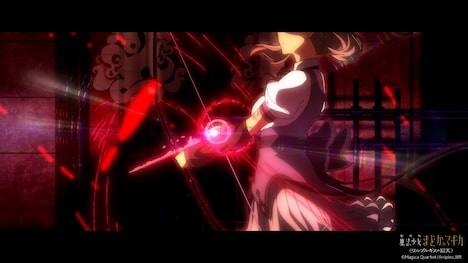 「劇場版 魔法少女まどか☆マギカ 〈ワルプルギスの廻天〉」特報第1弾より。