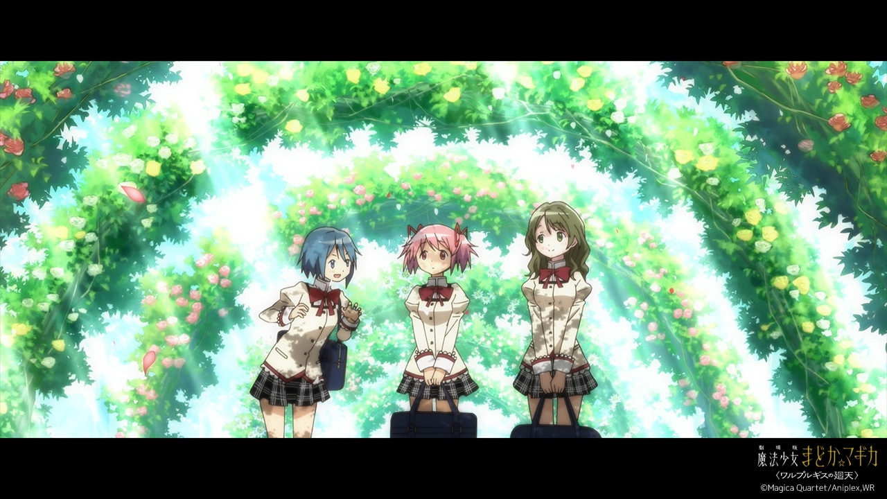 「劇場版 魔法少女まどか☆マギカ 〈ワルプルギスの廻天〉」特報第1弾より。