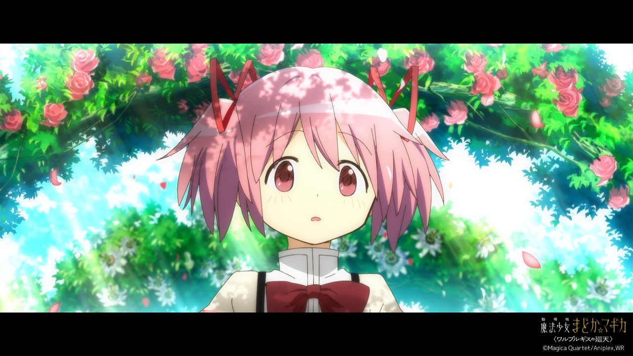 「劇場版 魔法少女まどか☆マギカ 〈ワルプルギスの廻天〉」特報第1弾より。