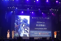 アニメ「俺だけレベルアップな件」ステージイベントの様子。