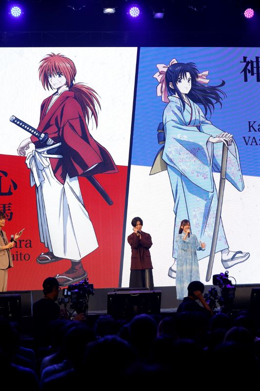 「Aniplex Online Fest 2023」で行われた「るろうに剣心 －明治剣客浪漫譚－」ステージイベントの様子。