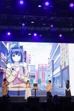 左からMCの吉田尚記、古賀葵、阿部敦、川澄綾子。