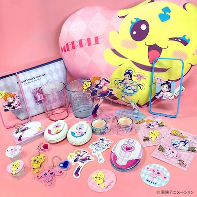 「ふたりはプリキュア」とサンキューマートのコラボアイテム。