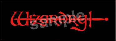 「Wizardryロゴステッカー」見本