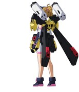 あばたーふみな。ガンプラバトルチーム「トライファイターズ」の一員で、SDガンダム使い。「ガンダムメタバース」内ではリポーターや広告大使を務めることも。今アバターのデザインにはサカイ・ミナトが関与しているという噂も。