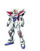 ビルドストライクエクシードギャラクシー。イオリ・セイがENTRY GRADEのストライクガンダムをベースに生み出した、新たなビルドストライク。RGシステムを応用したエネルギー超光循環機構、「E G（Energy Glitter-circulation）システム」を採用し、バトルの状況に合わせた多元的なブーストアップが可能となった。