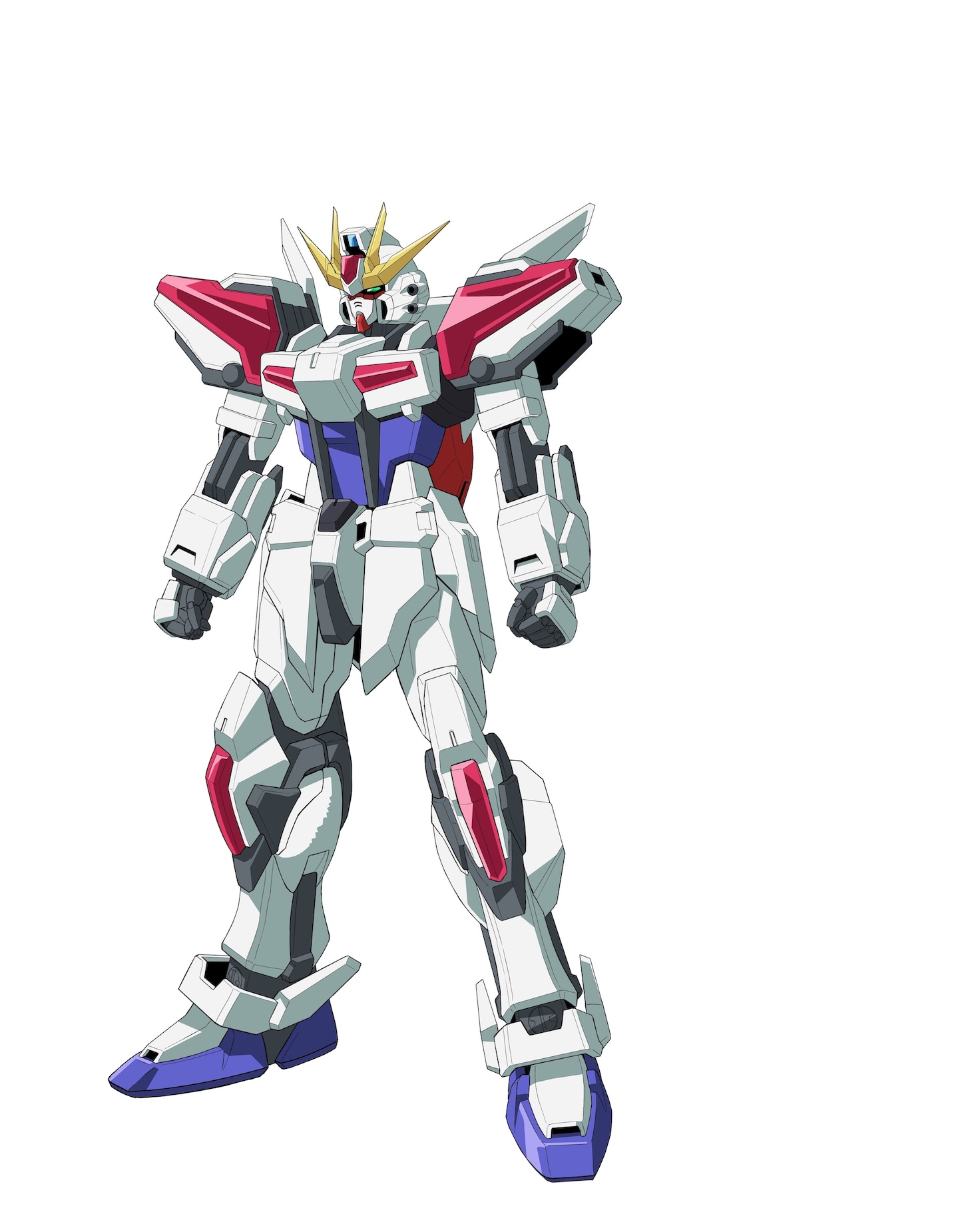 ビルドストライクエクシードギャラクシー。イオリ・セイがENTRY GRADEのストライクガンダムをベースに生み出した、新たなビルドストライク。RGシステムを応用したエネルギー超光循環機構、「E G（Energy Glitter-circulation）システム」を採用し、バトルの状況に合わせた多元的なブーストアップが可能となった。