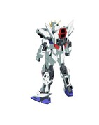 ビルドストライクエクシードギャラクシー。イオリ・セイがENTRY GRADEのストライクガンダムをベースに生み出した新たなビルドストライク。RGシステムを応用したエネルギー超光循環機構、「E G（Energy Glitter-circulation）システム」を採用し、バトルの状況に合わせた多元的なブーストアップが可能となった。