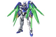 ダブルオーダイバーアーク。ガンプラビルダーとして経験を積んだリクが、最初の愛機ガンダムダブルオーダイバーを今の自分が組むなら、というコンセプトで組み上げたガンプラ。両肩のアークドライヴユニットに、ガンダムAGE-FXから着想を得た新機構「GNバースト」が組み込まれている。