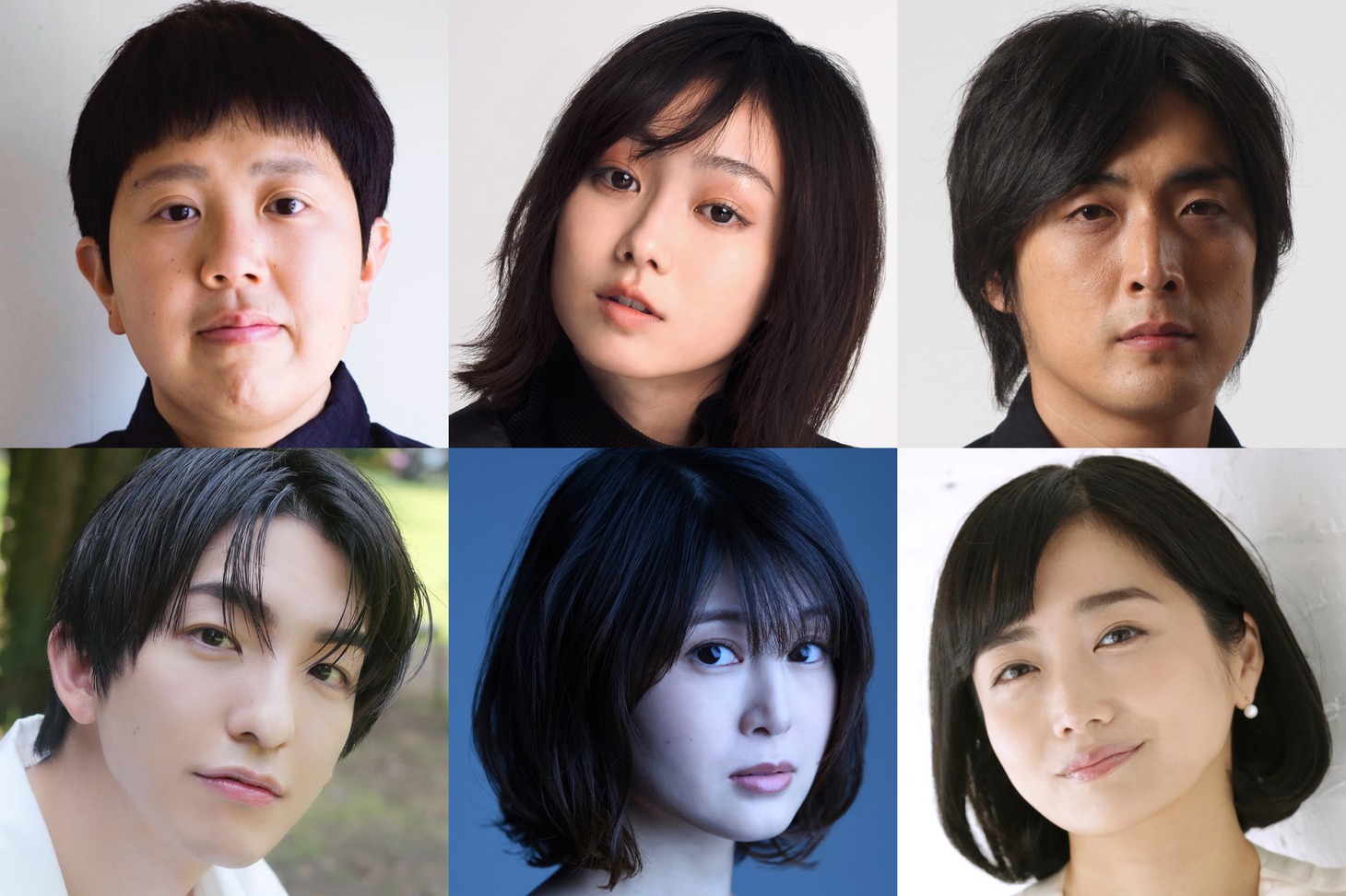 ドラマ10「大奥 Season2」医療編の追加キャスト。上段左から新名基浩、高田夏帆、趙珉和。下段左から前田公輝、佐津川愛美、佐藤江梨子。