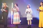 左から皇あまね役の庄司宇芽香、陽比野まつり役の廣瀬千夏、みゃむ役の小池理子、ジェニファー・純恋・ソル役の青野紗穂。