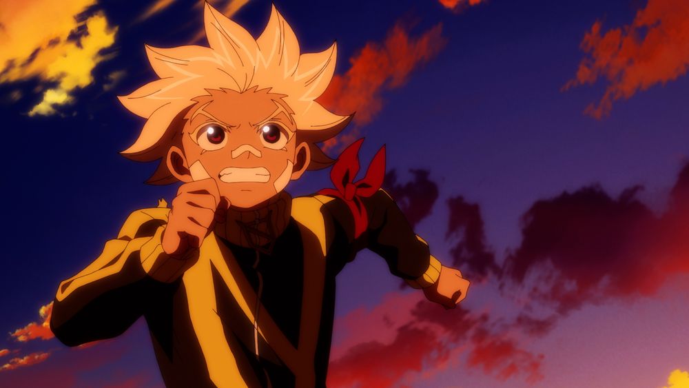アニメ「アンデッドアンラック」PVより。(c)戸塚慶文／集英社・アンデッドアンラック製作委員会