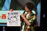 小西克幸による「天高く舞う泣いた小西克幸」。