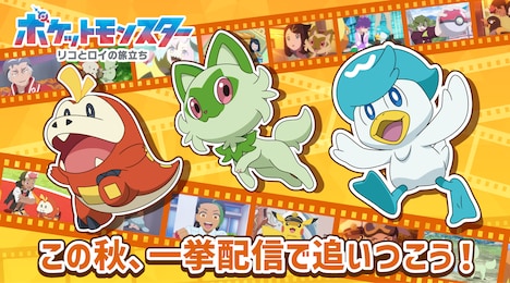 「アニポケ秋の一挙配信」告知画像。