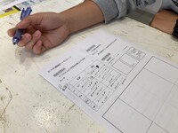 「マンガ教室・入門編」の様子。