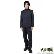 「『呪術廻戦』東京都立呪術高等専門学校 制服（上着）五条悟・夏油傑ver.」、「『呪術廻戦』東京都立呪術高等専門学校 制服（ズボン）五条悟ver.」の着用例。