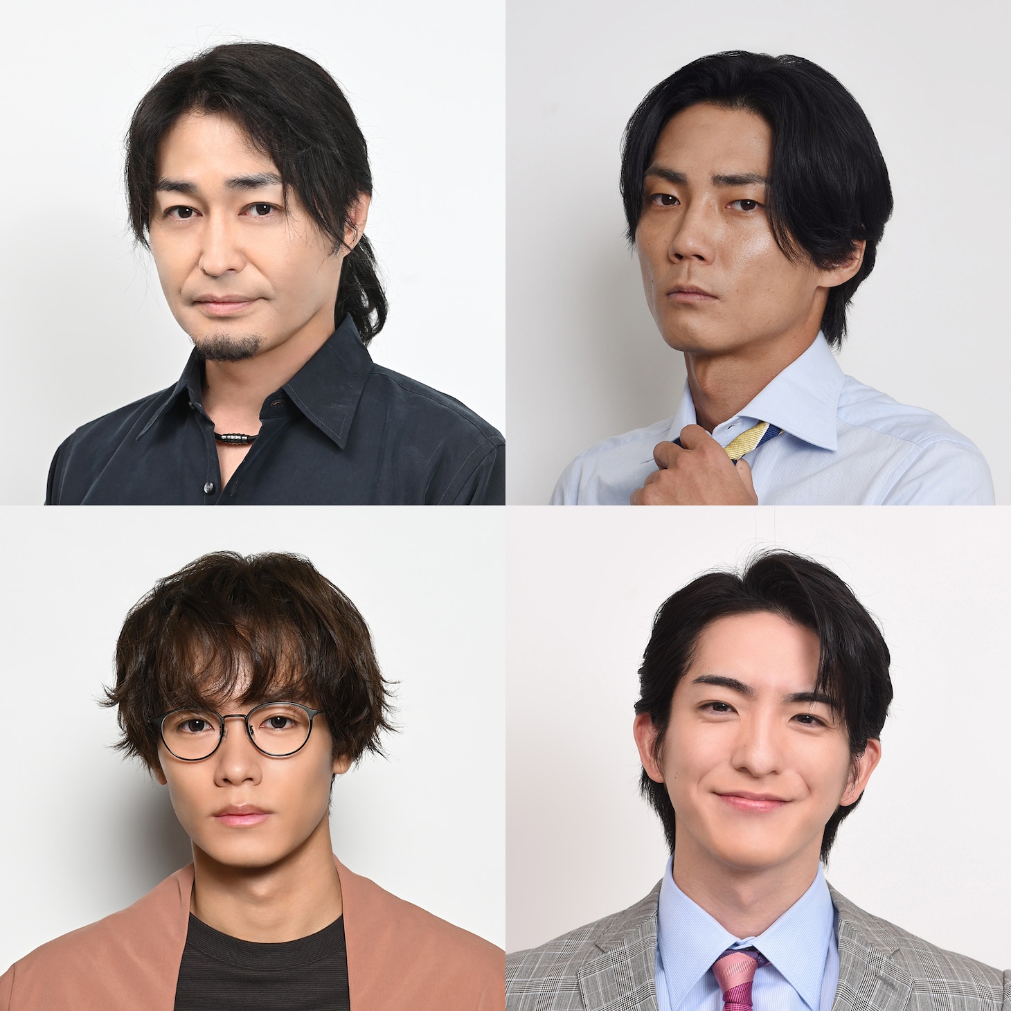 左上から時計回りに安田顕扮する三好圭人、毎熊克哉扮する笙野浩介、前田公輝扮する小西一紀、川村壱馬（THE RAMPAGE from EXILE TRIBE）扮する仲原進吾。 (c)芦原妃名子／小学館／NTV