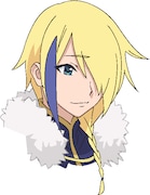 クレア（CV：矢作紗友里）の設定画。