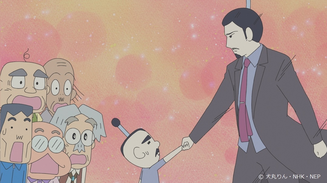 アニメ「おじゃる丸」10月2日の放送回「星野セブンティーン」場面カット。