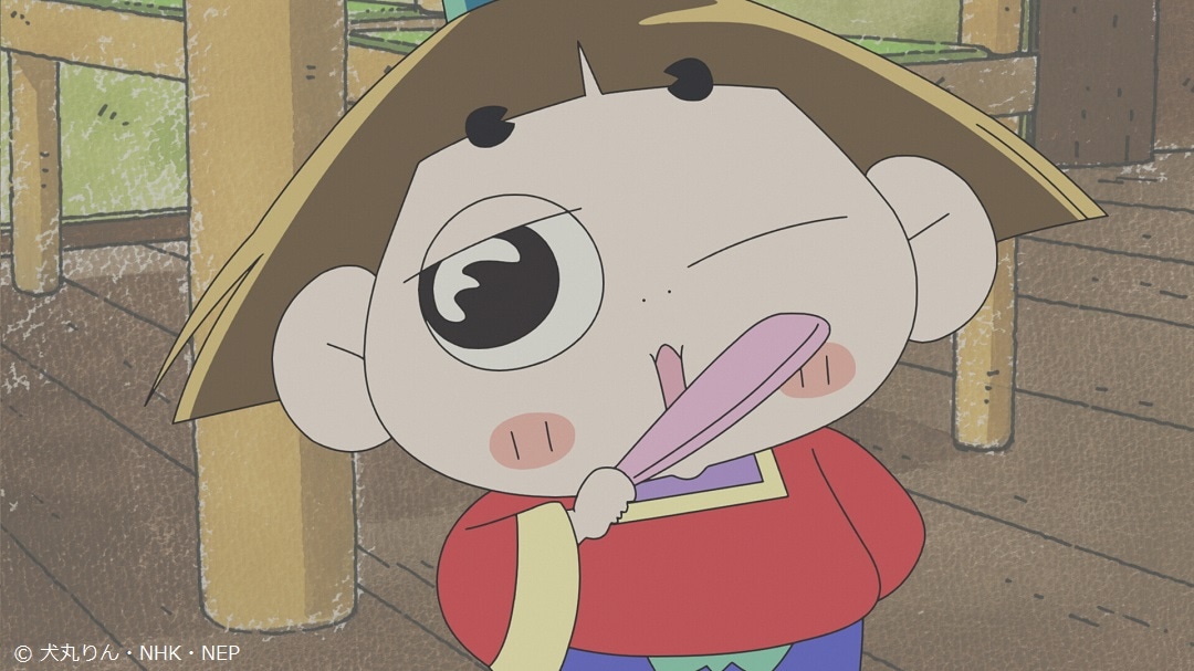 アニメ「おじゃる丸」10月2日の放送回「星野セブンティーン」場面カット。