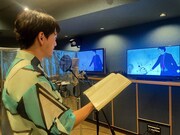 山崎育三郎の収録の様子。