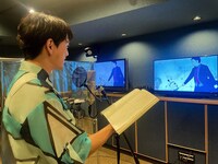 山崎育三郎の収録の様子。