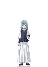 リムル（CV：岡咲美保）。サラリーマン三上悟は、事件に巻き込まれ、異世界に転生してスライムとなり、リムルの名を得る。転生時に身についたユニークスキル「大賢者」と「捕食者」を頼りに、さまざまな種族と仲間になっていく。その中で出会った運命の女性、シズの心残りだった「死と隣り合わせの子供達」を救うべく、イングラシア王国では「生徒を守る教師」として、教え子全員を助け、心身ともに成長させた。