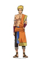 アスラン（CV：松風雅也）。コリウス王国の王子でありながら、Aランク冒険者の顔も持つ。強いカリスマ性を誇り、王太子であるサウザーと支持者を二分するほど。