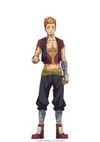 パウロ（CV：岡本信彦）。昇格試験を受けている最中のAマイナスランクの冒険者。武力には長けるが、貴族相手の交渉など頭脳戦は苦手。