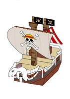 ゴーイング・メリー号のペーパークラフト。