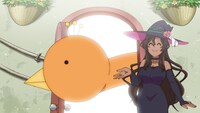 TVアニメ「でこぼこ魔女の親子事情」第1話の場面カット。
