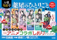 「薬屋のひとりごと～猫猫の後宮謎解き手帳～」の書店フェアの告知POP。