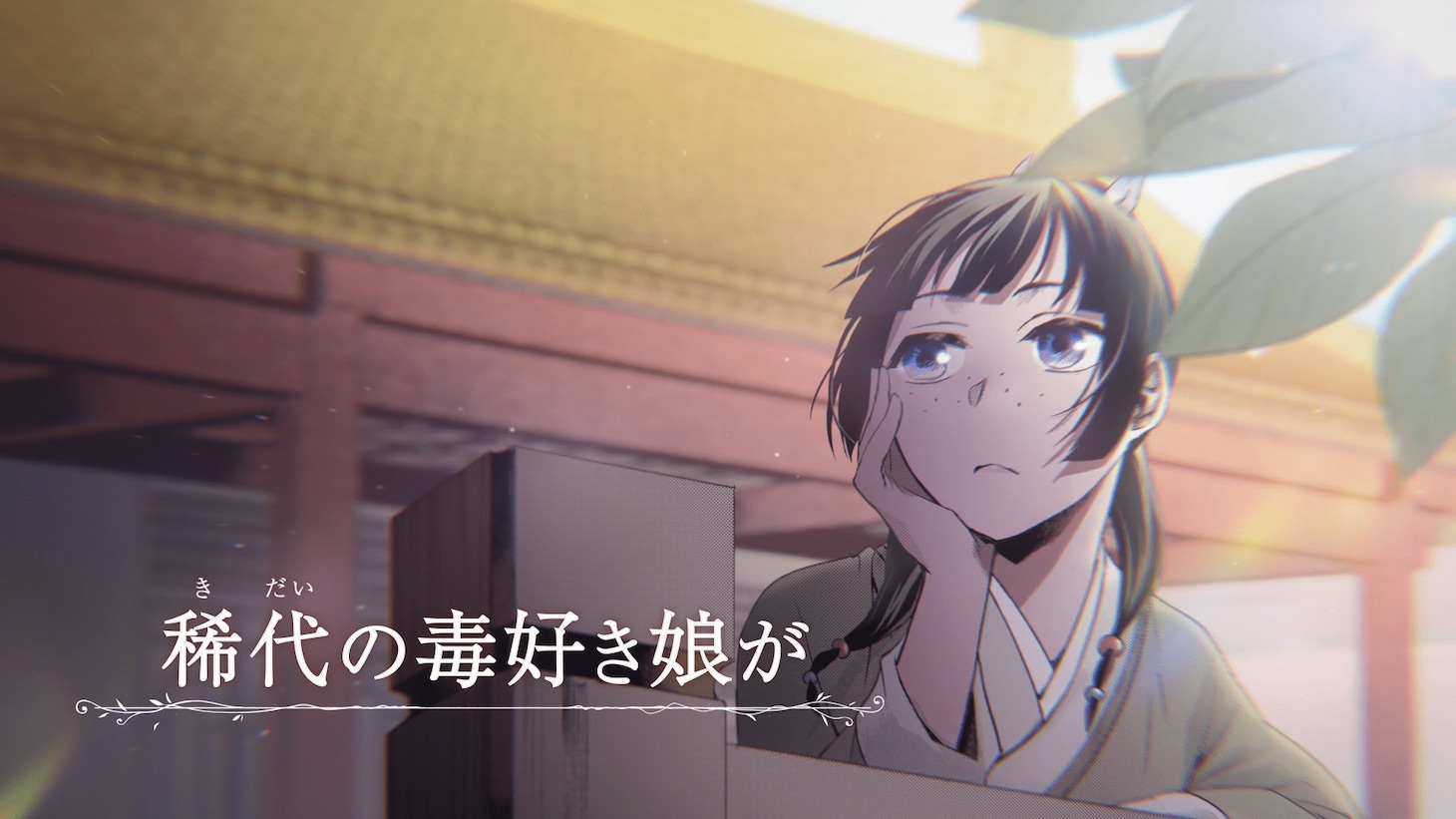 「薬屋のひとりごと～猫猫の後宮謎解き手帳～」テレビCMより。