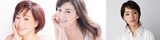 高島礼子（左）、藤原紀香（中央）、剛力彩芽（右）。
