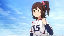 アニメ「アイドルマスター ミリオンライブ！」第1話「たったひとつの自分らしい夢」の場面カット。