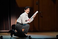 ミュージカル「のだめカンタービレ」公開ゲネプロより。なだぎ武演じる江藤耕造。