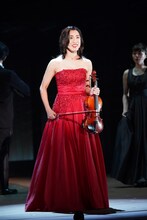 ミュージカル「のだめカンタービレ」公開ゲネプロより。仙名彩世演じる三木清良。