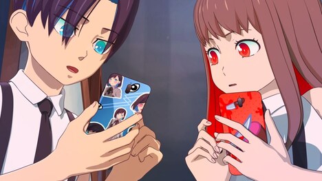 TVアニメ「カミエラビ」第1話の場面カット。